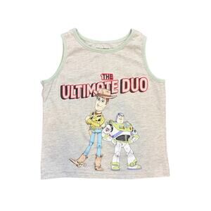 Disney Pixar Toy Story Boys Tank Top Size 5 Woody & Buzz Lightyear Ultimate Duo